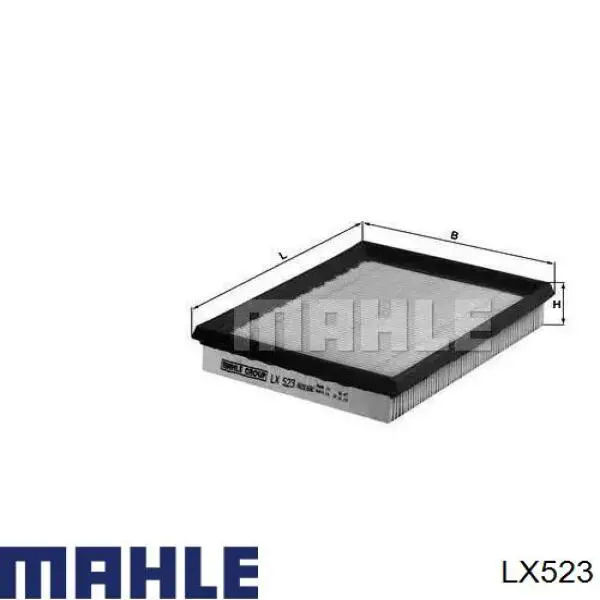 Filtr powietrza Mahle Original LX523 cena, od 8,06 USD