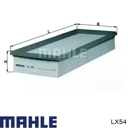 Do koszyka LX54 Mahle Original Filtr powietrza