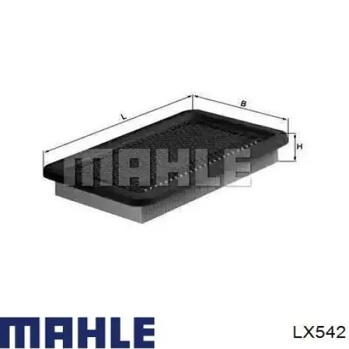 Filtr powietrza Mahle Original LX542 cena, od 7,97 USD