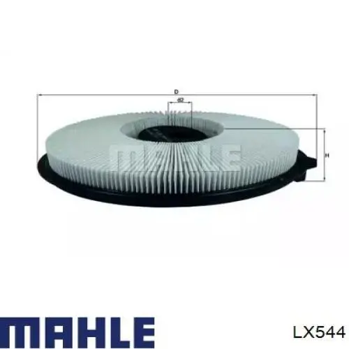 Filtr powietrza Mahle Original LX544 cena, od 8,44 USD