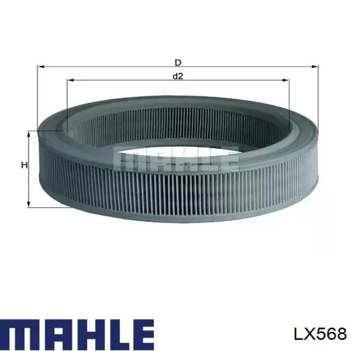 Filtr powietrza Mahle Original LX568 cena, od 8,65 USD