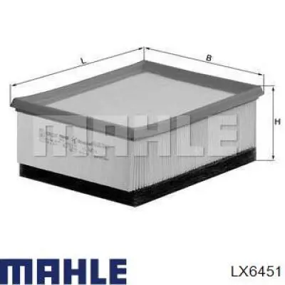 Filtr powietrza Mahle Original LX6451 cena, od 9,34 USD