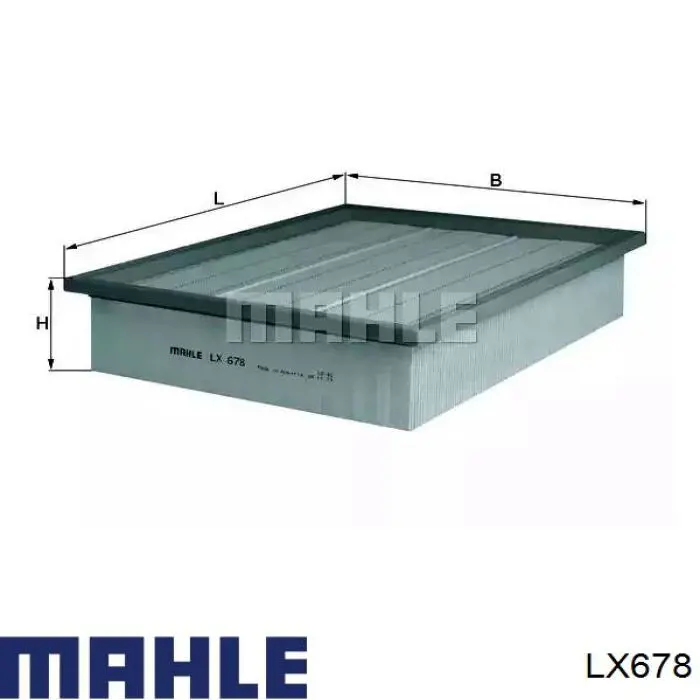 Filtr powietrza Mahle Original LX678 cena, od 14,05 USD
