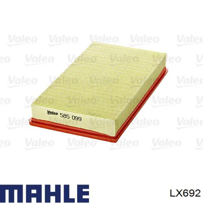 Do koszyka LX692 Mahle Original Filtr powietrza