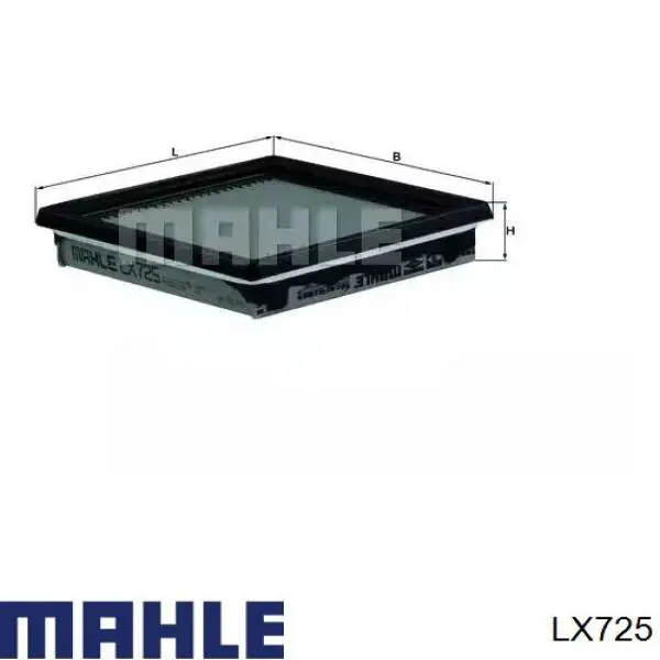 Filtr powietrza Mahle Original LX725 cena, od 8,15 USD