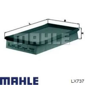 Filtr powietrza Mahle Original LX737 cena, od 7,53 USD