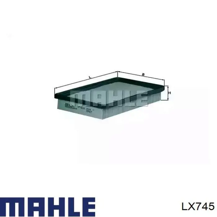 Filtr powietrza Mahle Original LX745 cena, od 9,48 USD