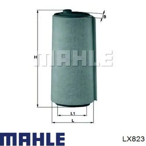 Do koszyka LX823 Mahle Original Filtr powietrza