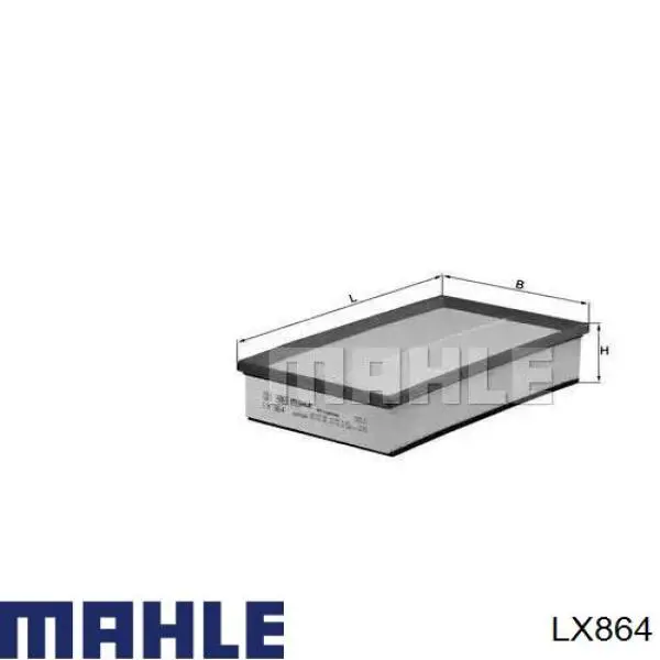 Filtr powietrza Mahle Original LX864 cena, od 13,63 USD