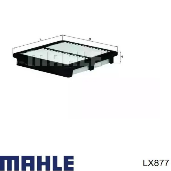 Filtr powietrza Mahle Original LX877 cena, od 7,53 USD