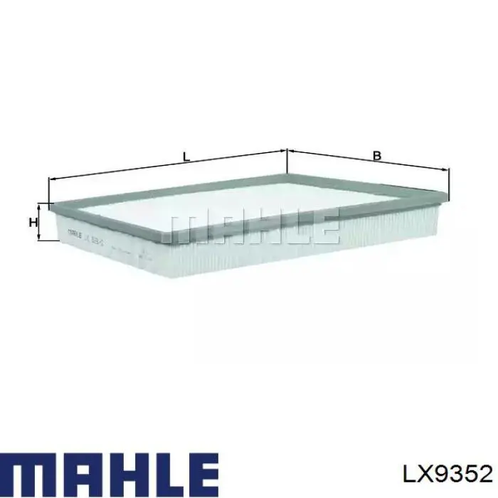 Filtr powietrza Mahle Original LX9352 cena, od 8,76 USD