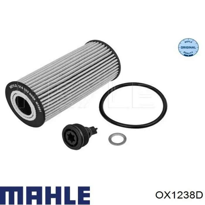 Filtr oleju Mahle Original OX1238D cena, od 11,59 USD