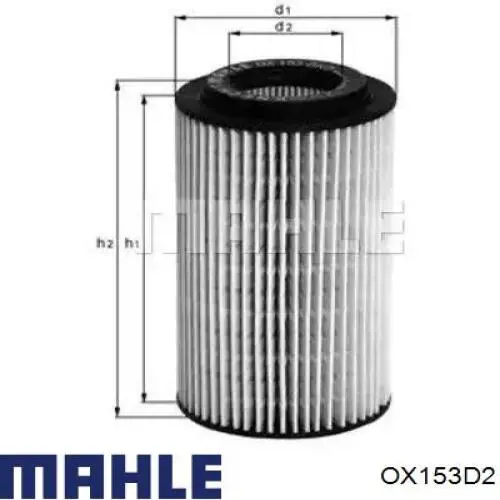 Filtr oleju Mahle Original OX153D2 cena, od 8,04 USD