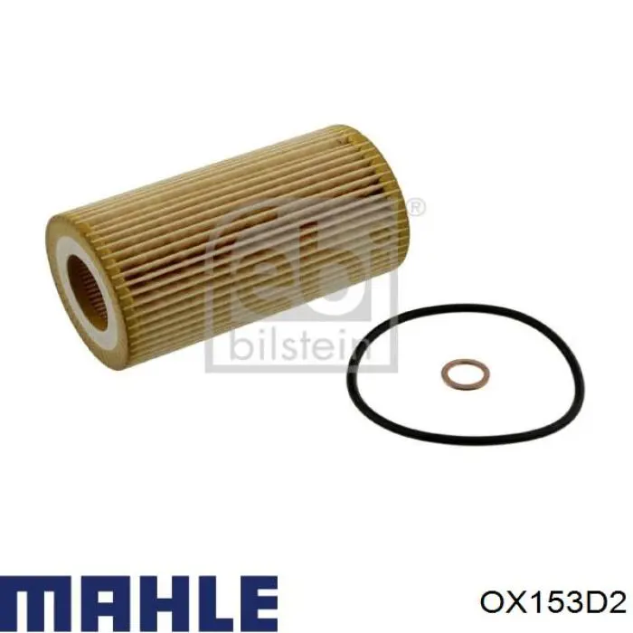 Do koszyka OX153D2 Mahle Original Filtr oleju