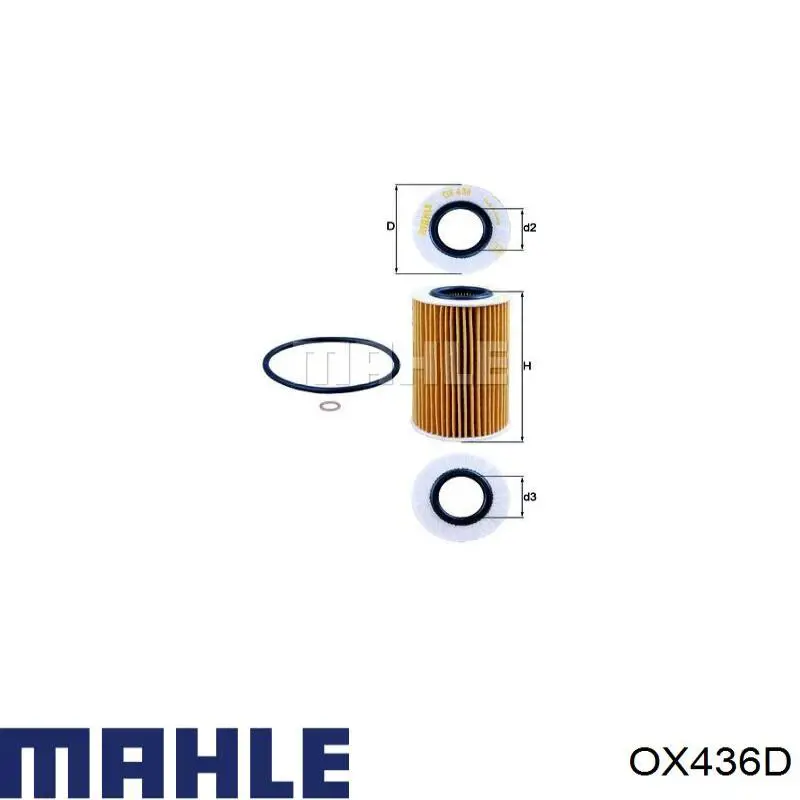 Do koszyka OX436D Mahle Original Filtr oleju