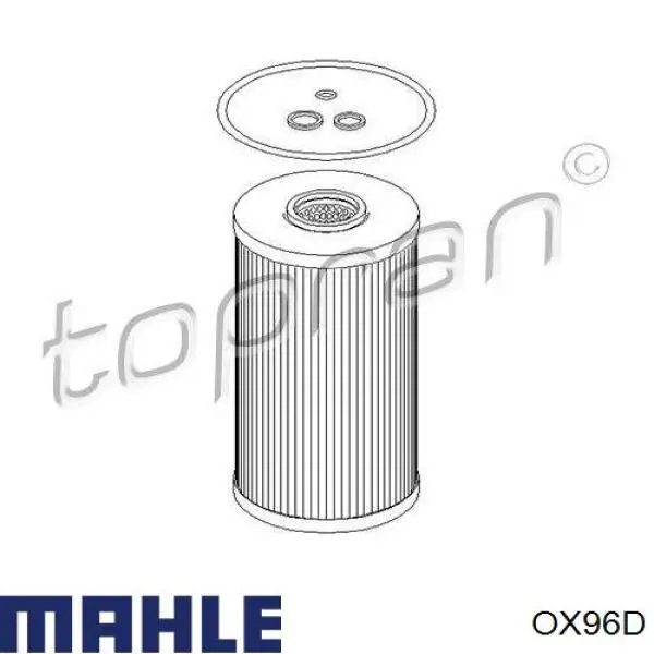 Filtr oleju Mahle Original OX96D cena, od 8,76 USD