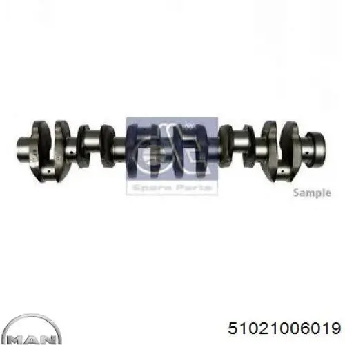 Wał korbowy silnika MAN 51021006019 cena, od 2433,44 USD