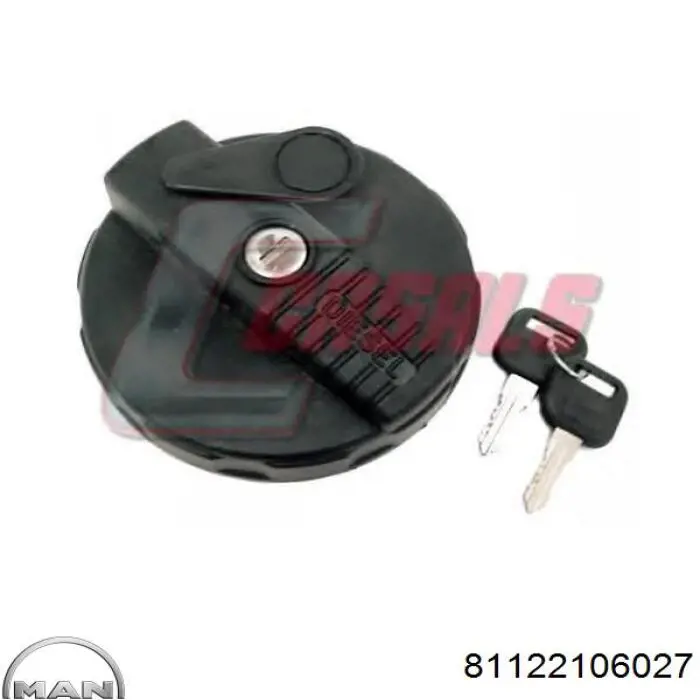Korek wlewu paliwa MAN 81122106027 cena, od 9,60 USD