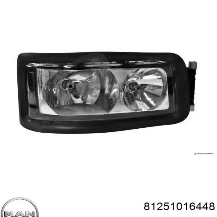 Reflektor prawy 81251016448 MAN