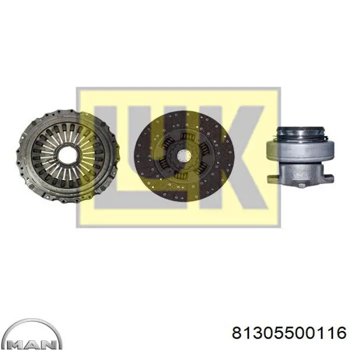 Łożysko wyciskowe sprzęgła 81305500116 MAN