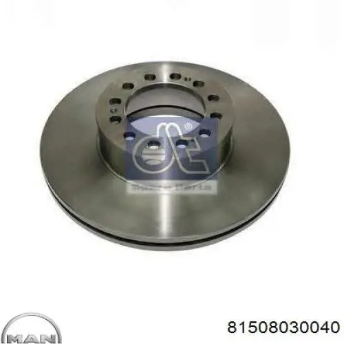 Tarcza hamulcowa przednia 81508030040 MAN