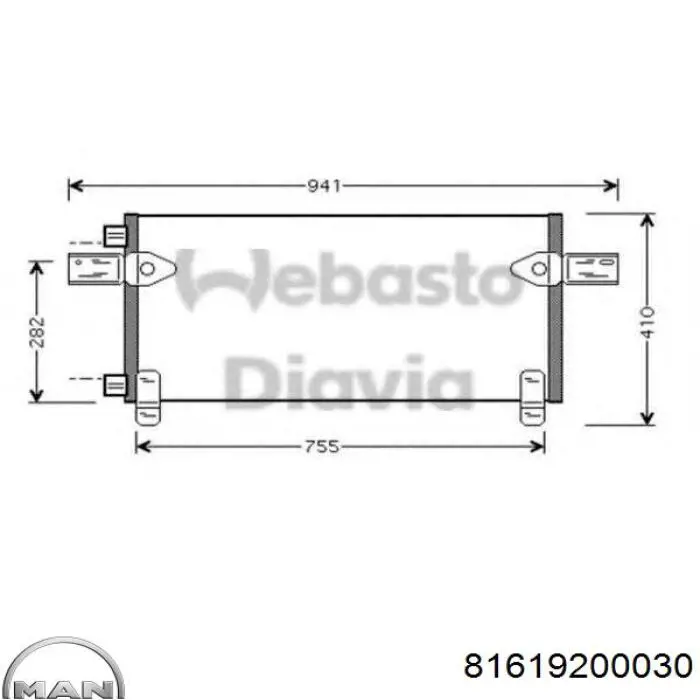 81619200030 MAN Chłodnica klimatyzacji