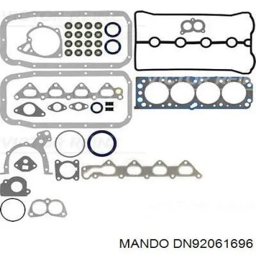 Do koszyka PFCN015 Parts-Mall Zestaw uszczelek silnika pełny