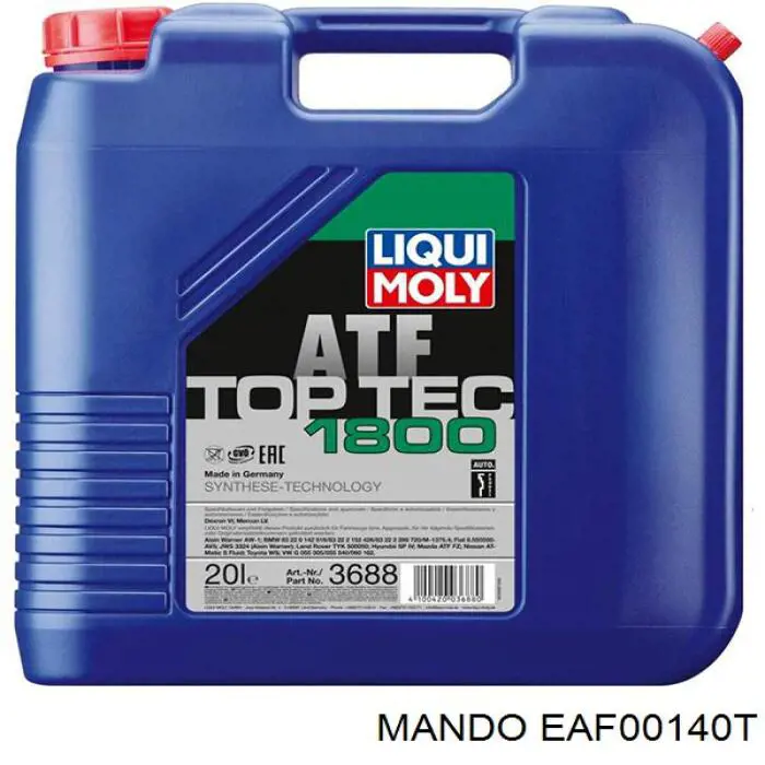 Do koszyka EAF00140T Mando Filtr powietrza