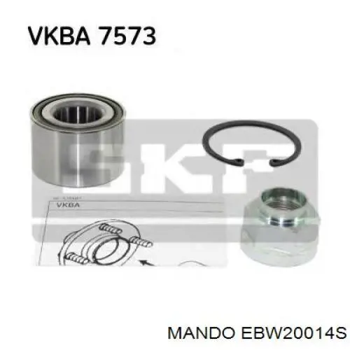 Lożysko piasty tylnej WB70004 Sato Tech