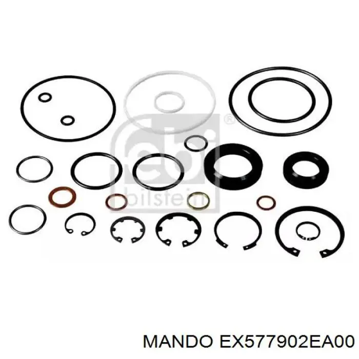 Do koszyka EX577902EA00 Mando Zestaw naprawczy maglownicy (mechanizmu) (zestaw uszczelniaczy)