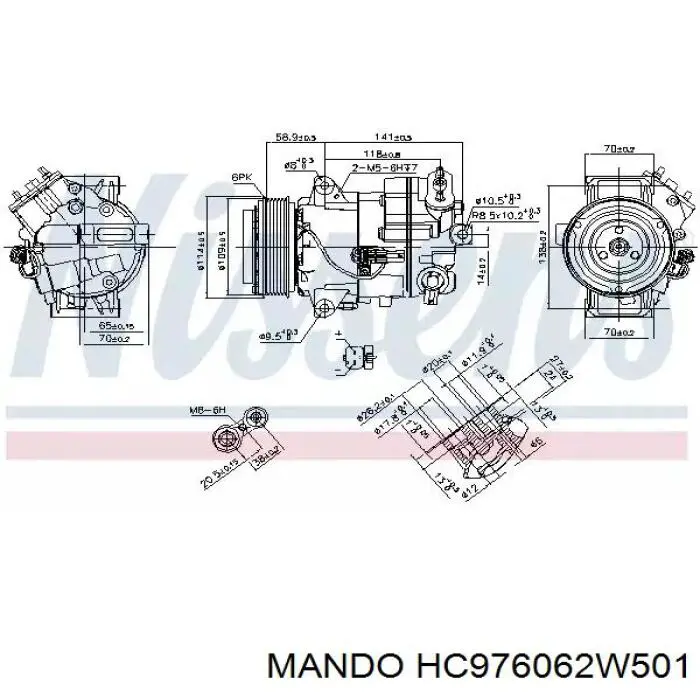 Chłodnica klimatyzacji HCC 976062W501 cena, od 90,17 USD