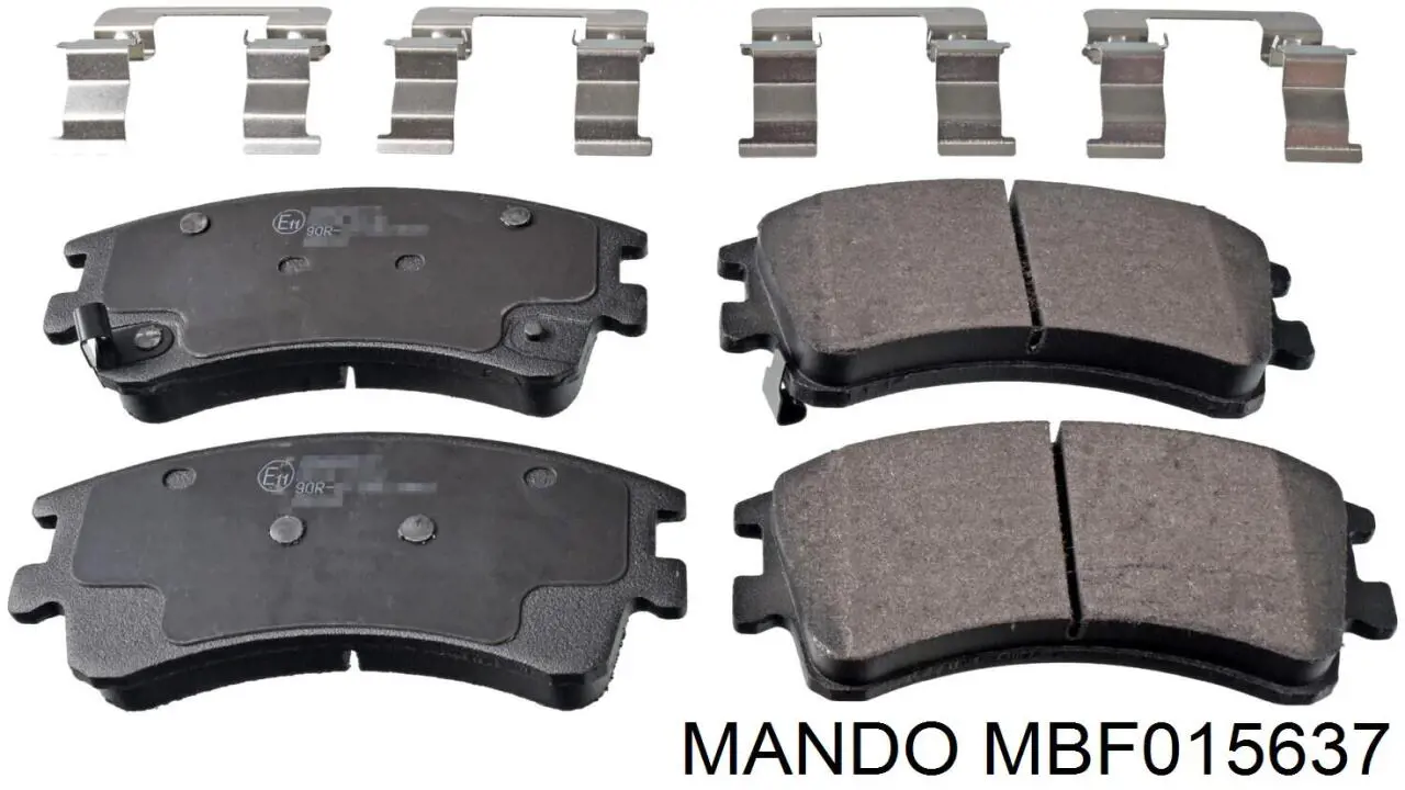 Do koszyka MBF015637 Mando Klocki hamulcowe przednie tarczowe