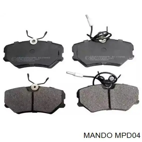 MPD04 Mando Klocki hamulcowe przednie tarczowe
