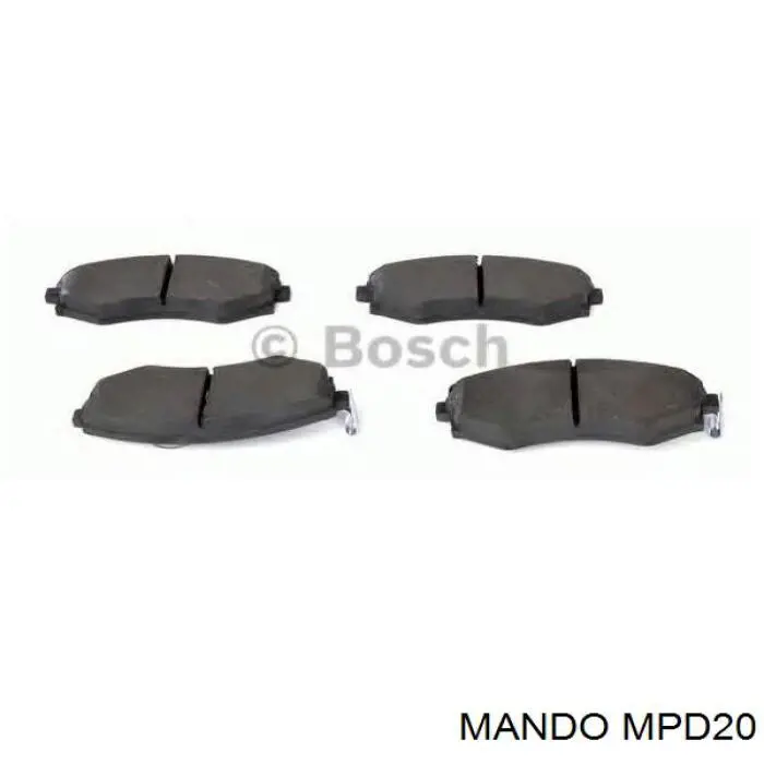 Klocki hamulcowe przednie tarczowe MPD20 Mando