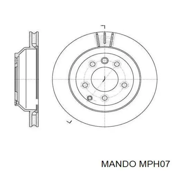 Klocki hamulcowe przednie tarczowe Mando MPH07 cena, od 25,49 USD