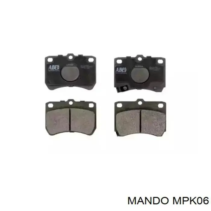 Klocki hamulcowe przednie tarczowe Mando MPK06 cena, od 19,27 USD