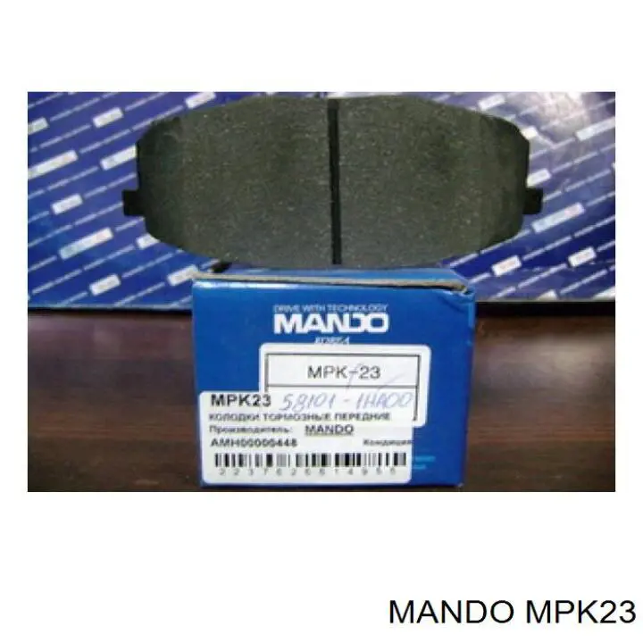 Klocki hamulcowe przednie tarczowe MPK23 Mando