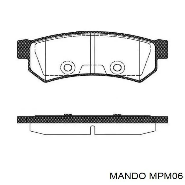 Klocki hamulcowe przednie tarczowe Mando MPM06 cena, od 25,53 USD