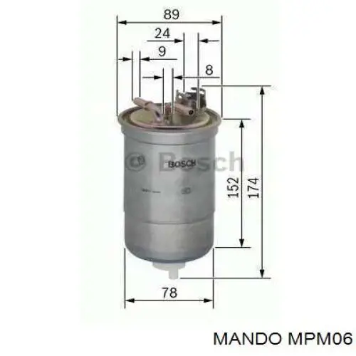 MPM06 Mando Klocki hamulcowe przednie tarczowe