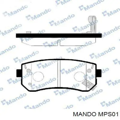 Klocki hamulcowe przednie tarczowe Mando MPS01 cena, od 26,39 USD