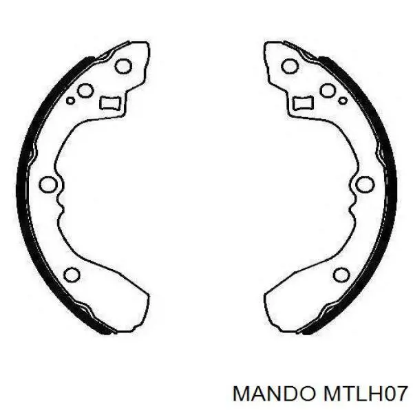 Do koszyka 5830545A41 Hyundai/Kia Klocki hamulcowe tylne bębnowe