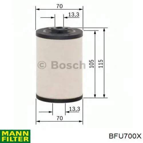 BFU 700 X Mann-Filter filtr paliwa