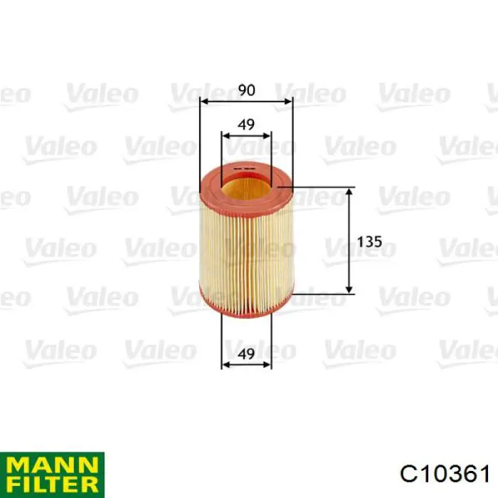 Filtr powietrza Mann-Filter C10361 cena, od 11,44 USD
