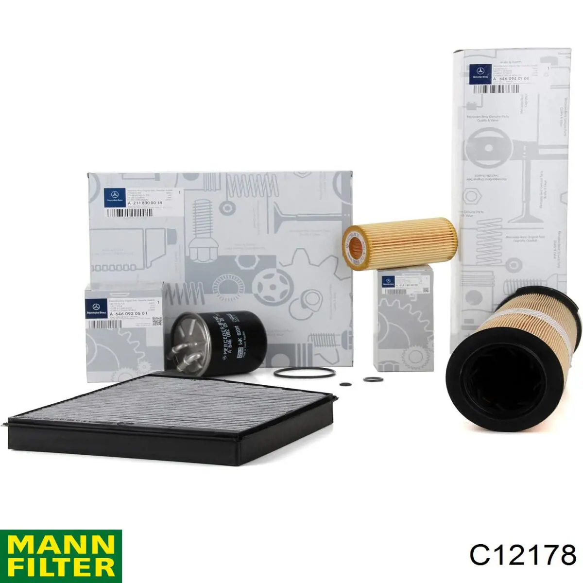 Do koszyka C12178 Mann-Filter Filtr powietrza