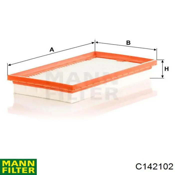 Do koszyka C142102 Mann-Filter Filtr powietrza