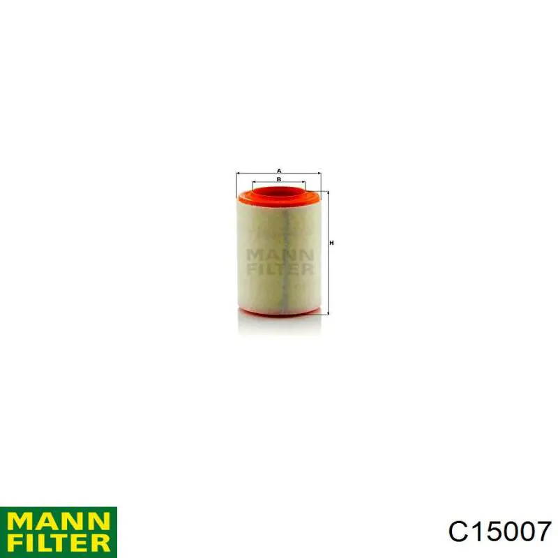 Do koszyka C15007 Mann-Filter Filtr powietrza