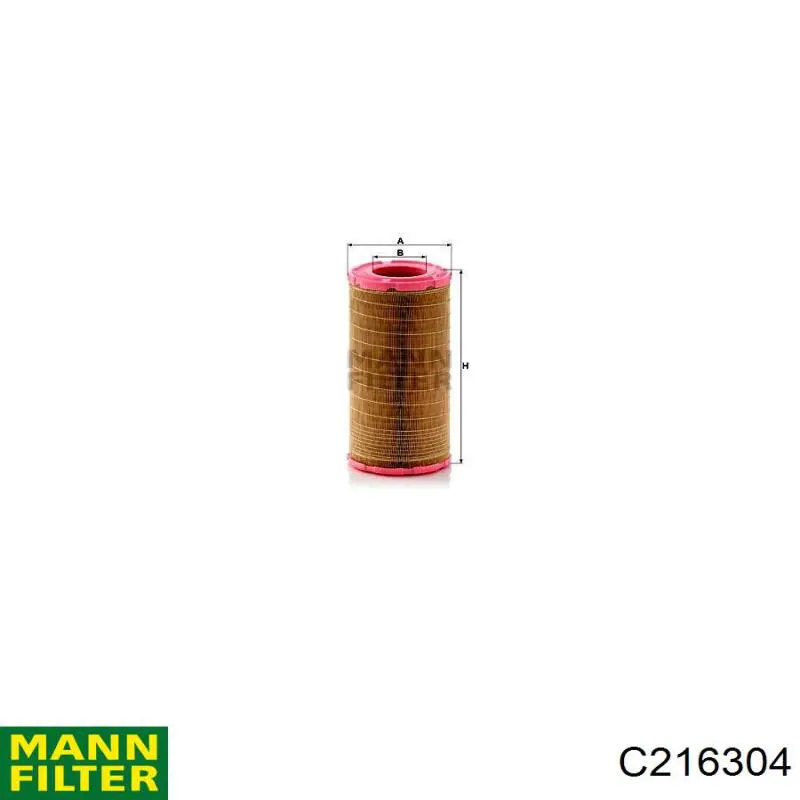 C216304 Mann-Filter Filtr powietrza