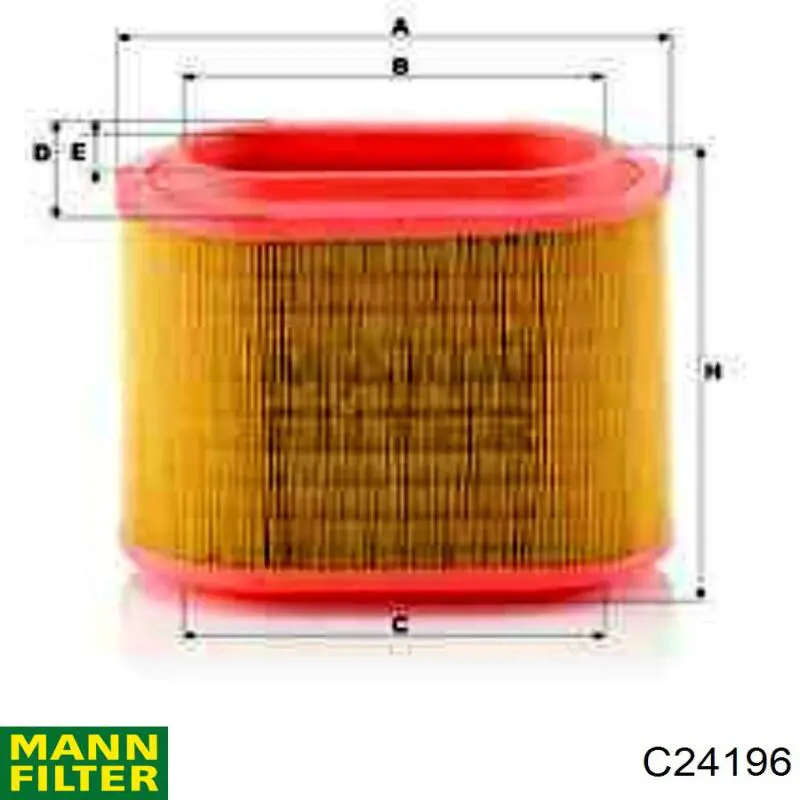 Filtr powietrza Mann-Filter C24196 cena, od 15,10 USD