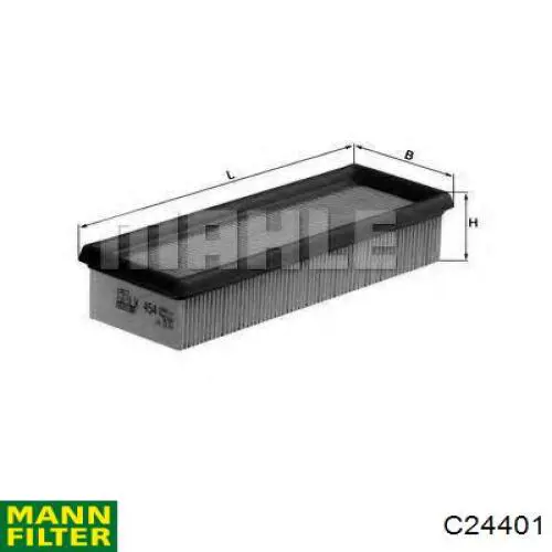 Do koszyka C24401 Mann-Filter Filtr powietrza