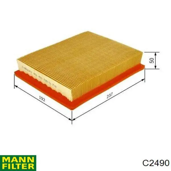 Do koszyka C2490 Mann-Filter Filtr powietrza